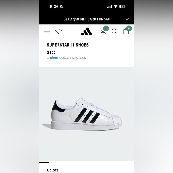 Adidas Superstar II in shiny white - Picture 4 of 4